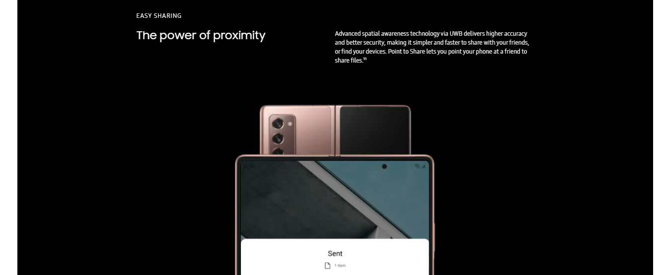 Features of the Samsung Galaxy Z Fold2